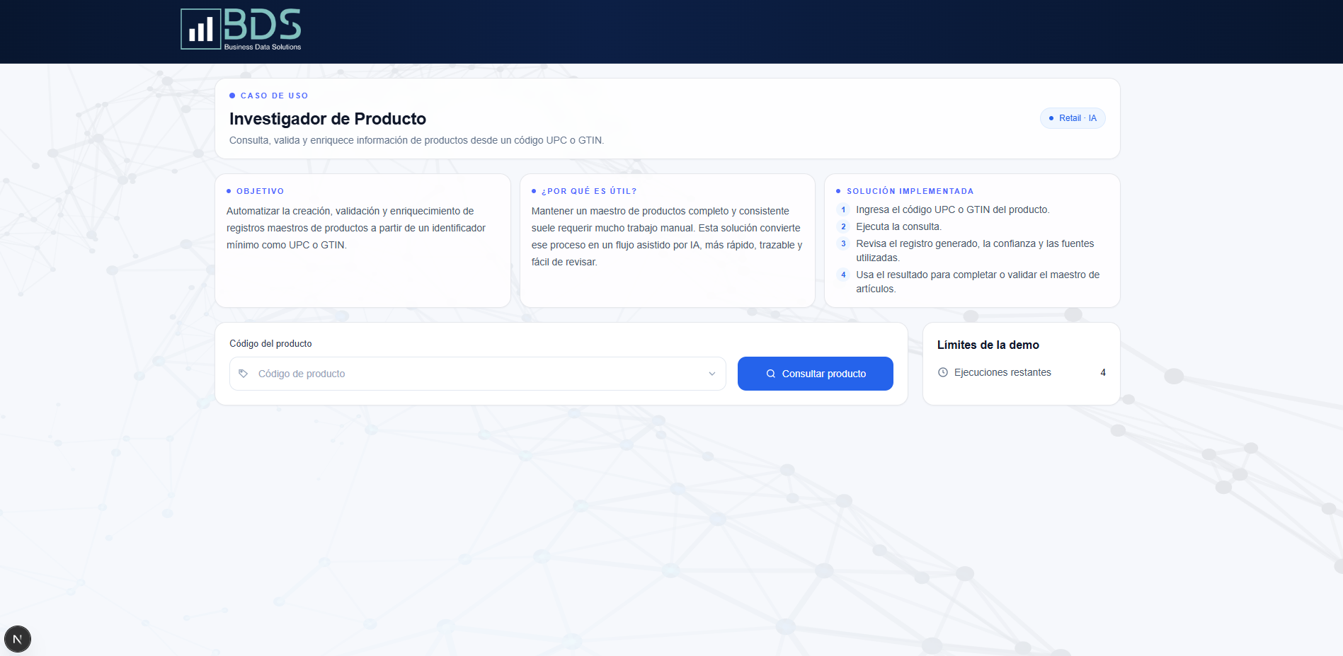 Investigador de producto IA
